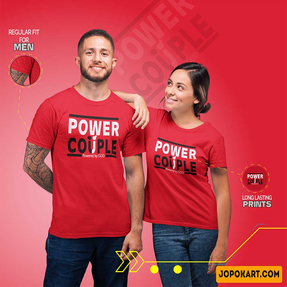 Couple store tshirts myntra