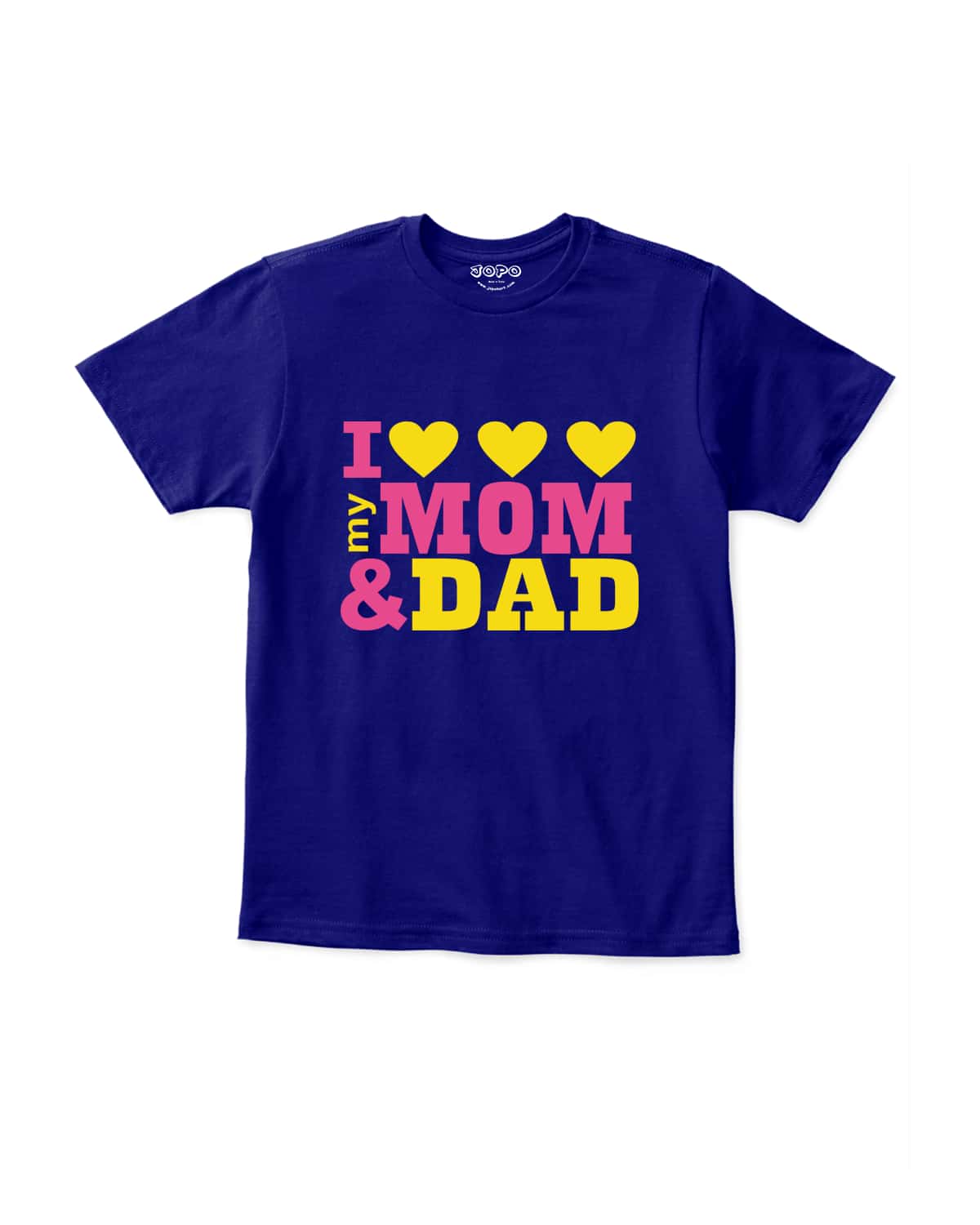 Kids I Love mis padres, I Love Daddy, I Love My Mom playera, niños 6, Marino