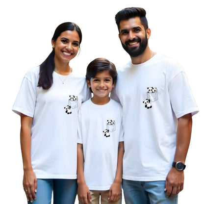 Pocket Panda Family Matching Tshirts