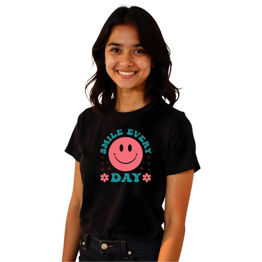 Smile Everyday - Spread Joy with Women's Casual Tees