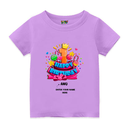 Happy First Birthday Kids Tshirts