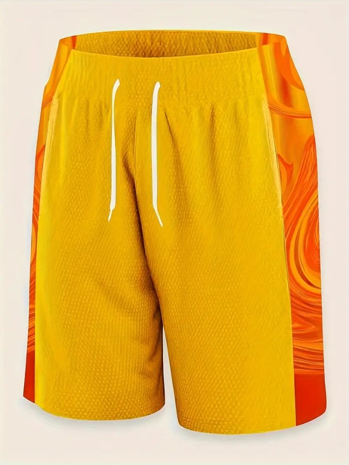 Yellow sports shorts online