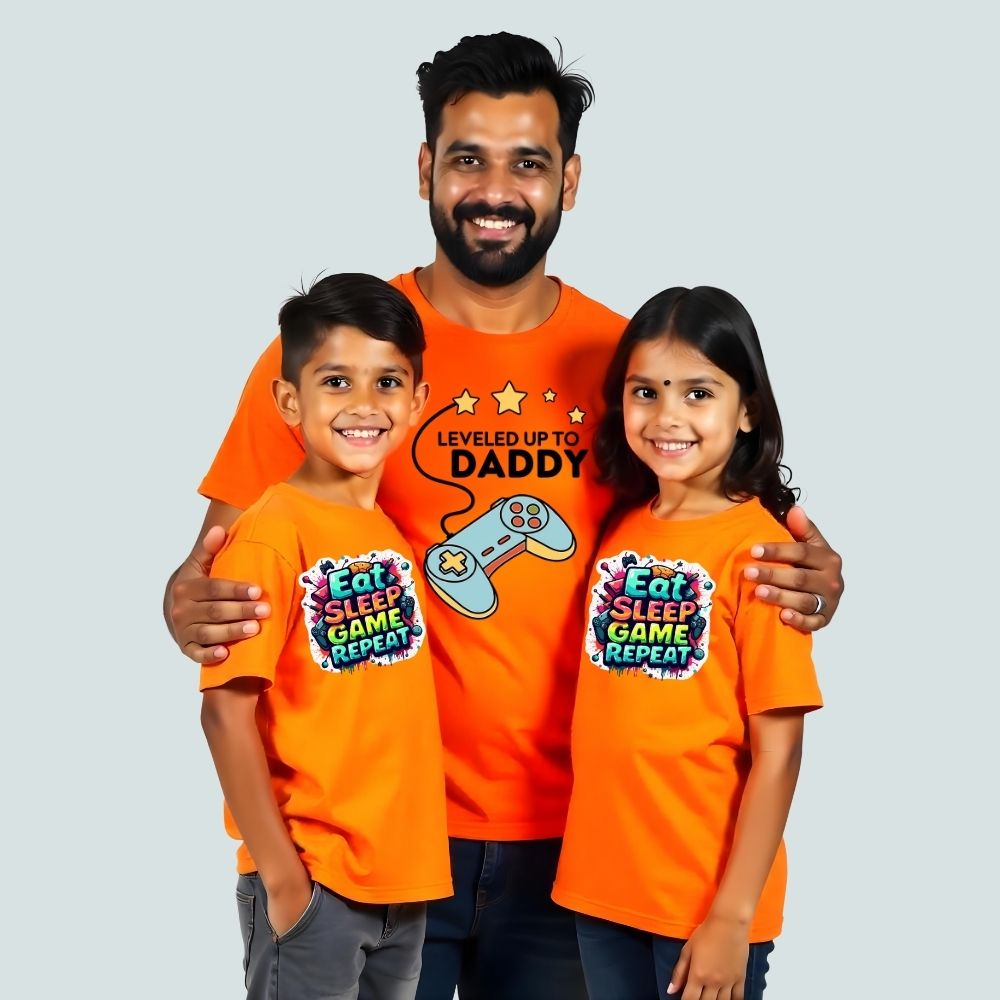 The Gamer's Squad -  Matching Dad and Kids T- shirts