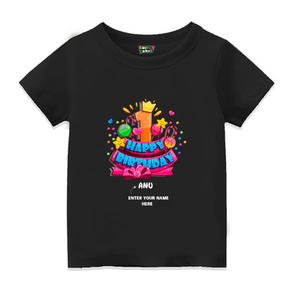 Happy First Birthday Kids Tshirts