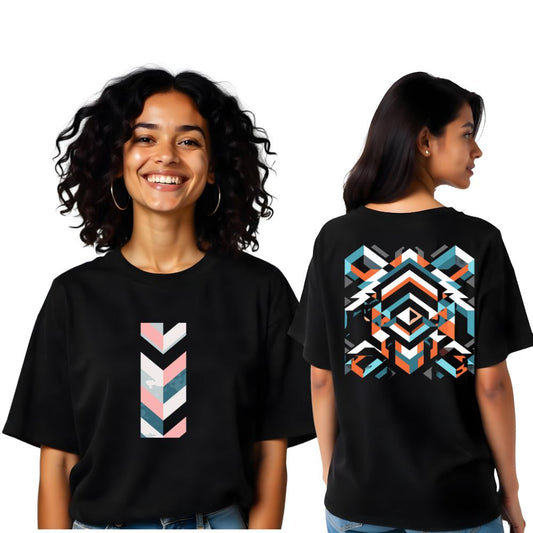 Abstract Bliss - Artistic Oversized Women Tees