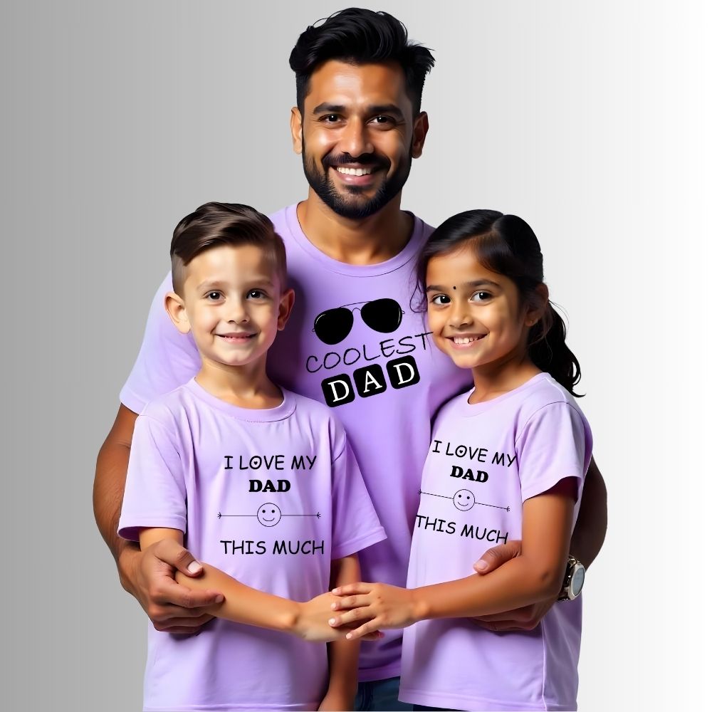 Coolest Dad - Kid Matching Combo Tshirts