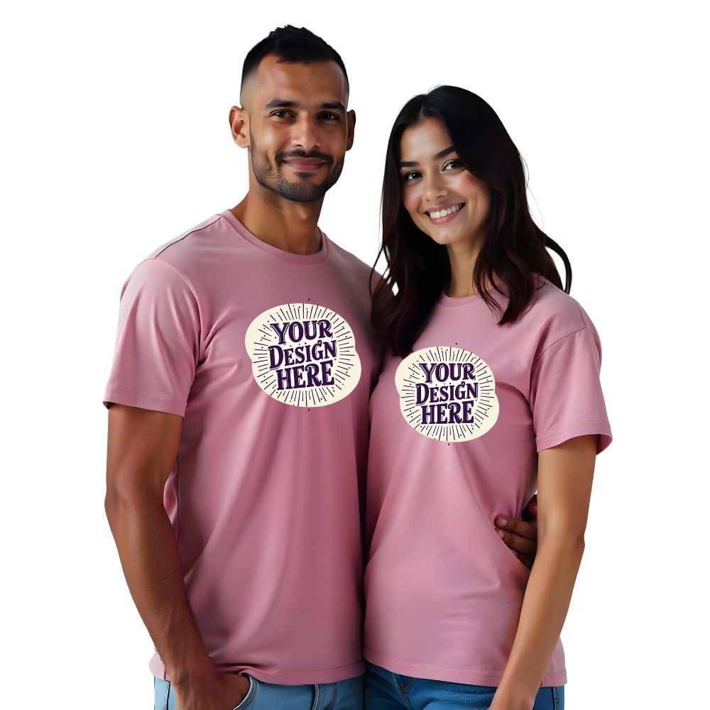 Your Design Here - Upload your Design Couple Tshirts