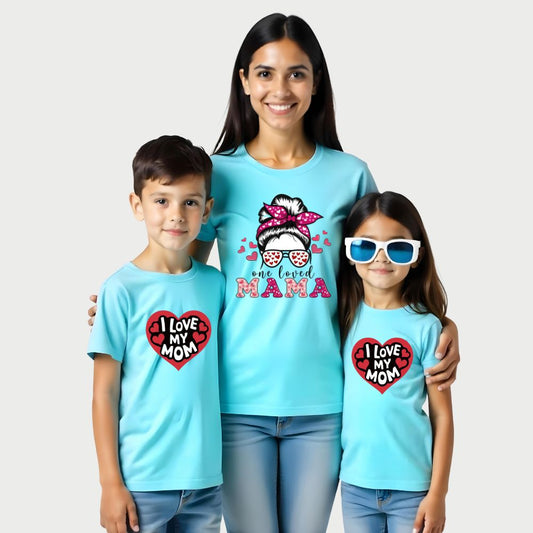 One Loved Mama - I love my Mama Matching Mom and Kids Tees