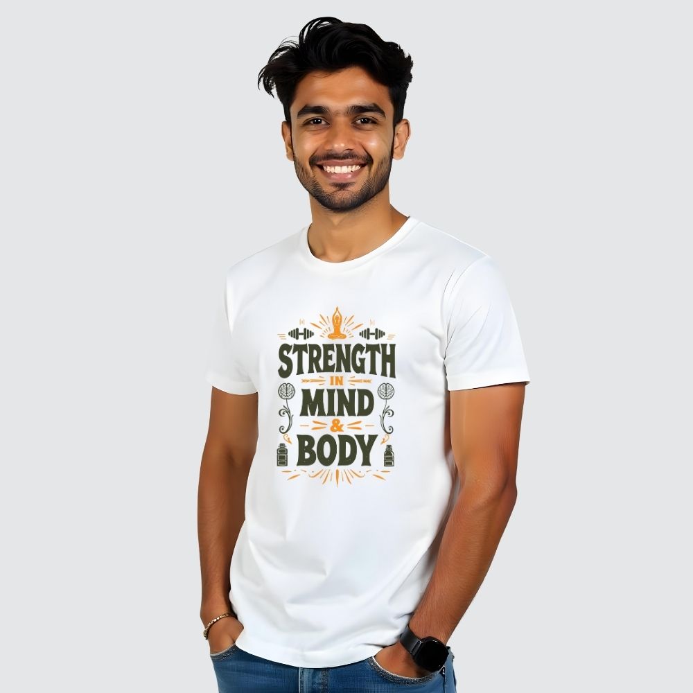 Strength in mind and body- Men's Casual Tees