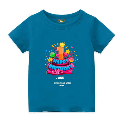 Happy First Birthday Kids Tshirts