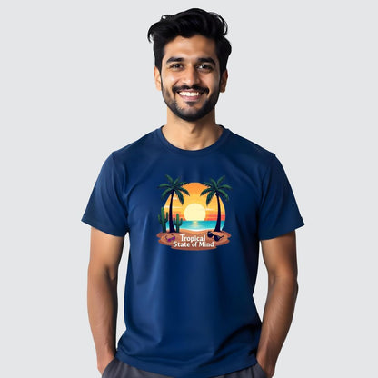 Tropical State Of Mind - Relaxed & Vibrant  Men's Casual Tees