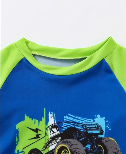 boys printed tshirt with shorts set