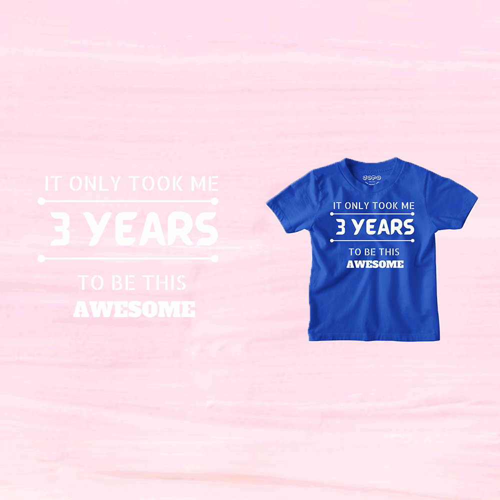 3 Years Birthday Theme Kids T-shirt