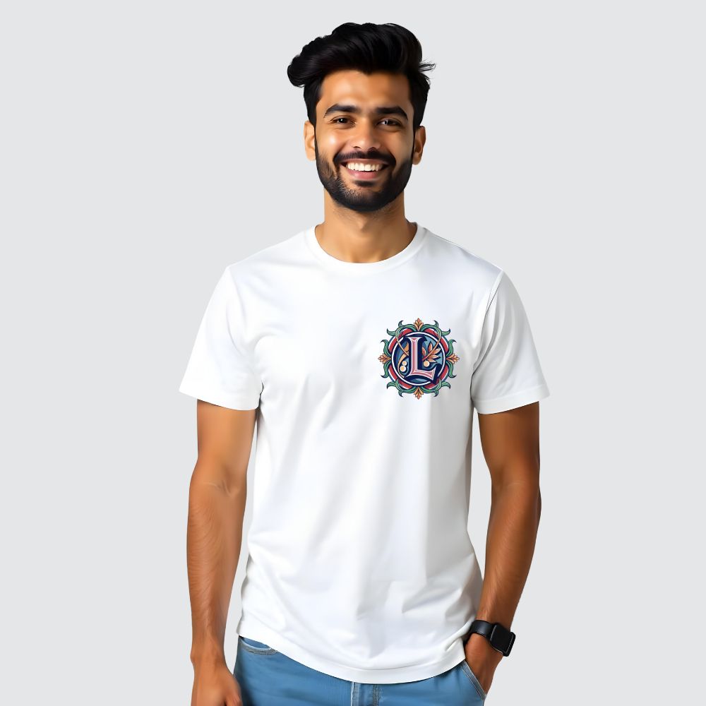 Customised Alphabet Design -Men's Casual Tees