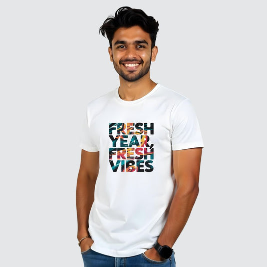 Fresh Year Fresh Vibes - New Beginnings  Men's Casual Tees