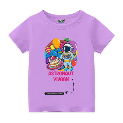 Astronaut Theme Kids Birthday Tshirt