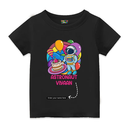 Astronaut Theme Kids Birthday Tshirt