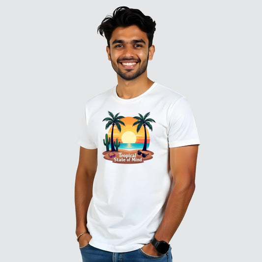 Tropical State Of Mind - Relaxed & Vibrant  Men's Casual Tees