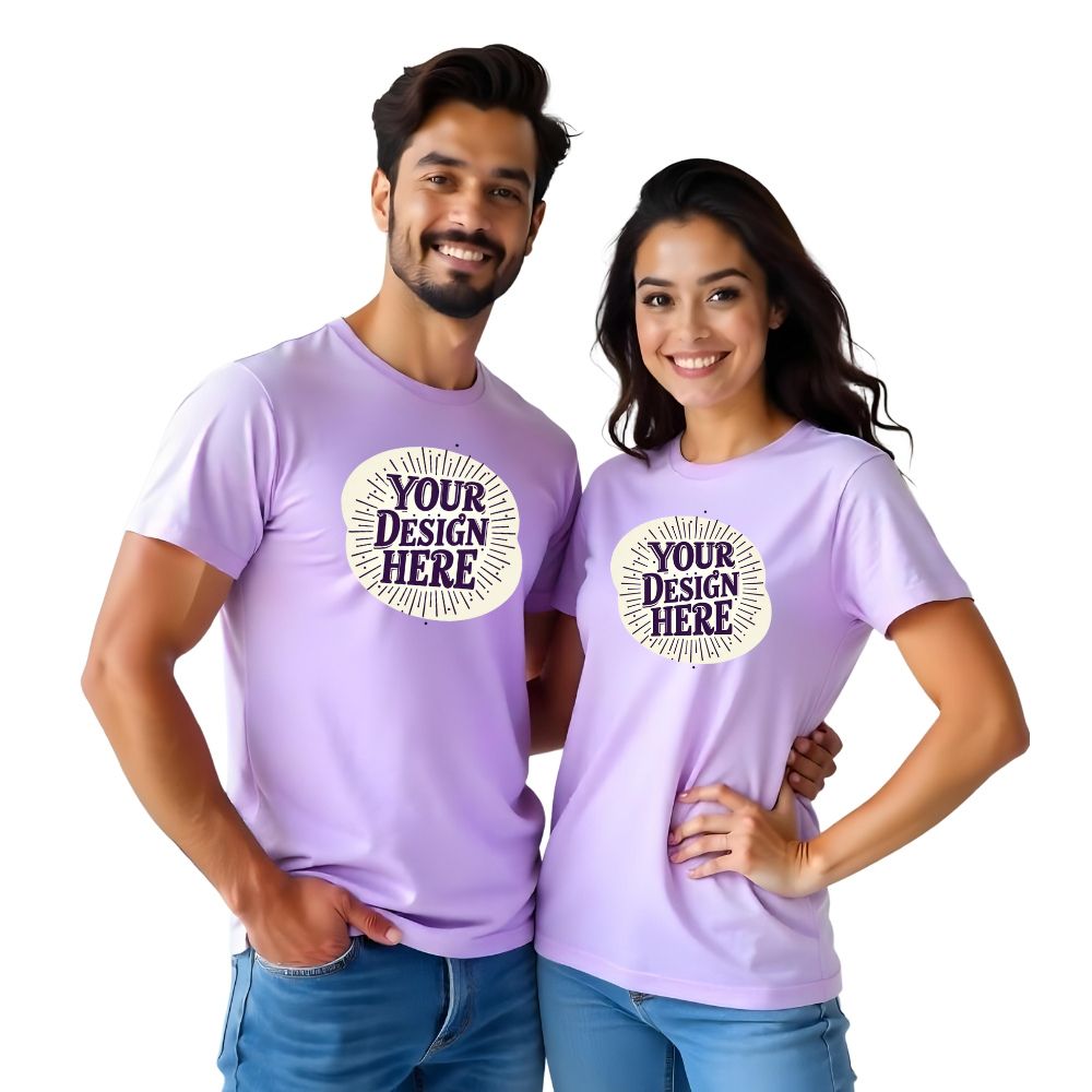 Your Design Here - Upload your Design Couple Tshirts