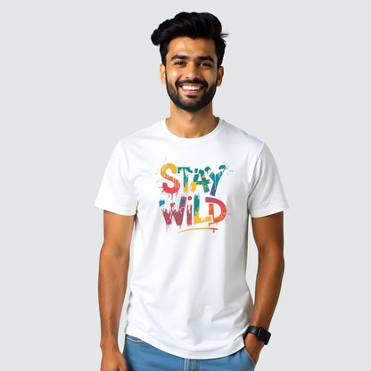 Stay Wild - Customised Men T-shirts