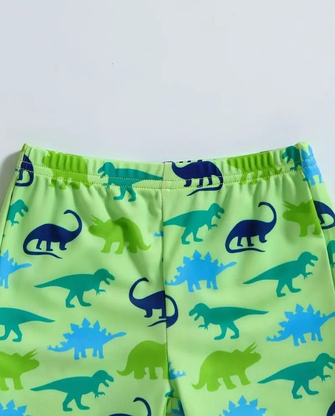 Dino Themed Jersey Shorts Set