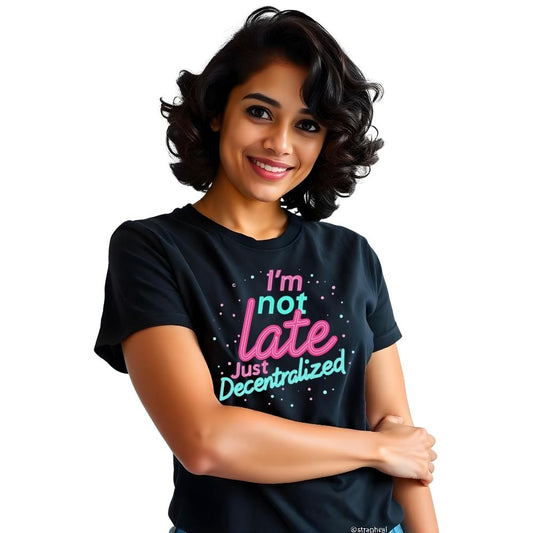 I'm not Late I'm Decentralised - Witty Women's Casual Tees