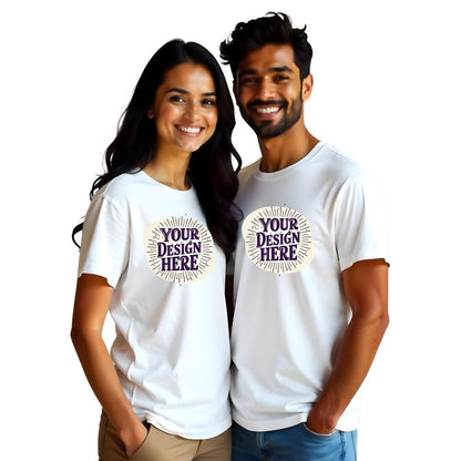 Your Design Here - Upload your Design Couple Tshirts