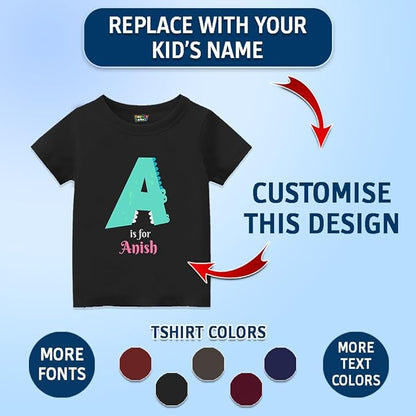 Bouncy Toonz  Customised Alphabet Toddler T-shirts