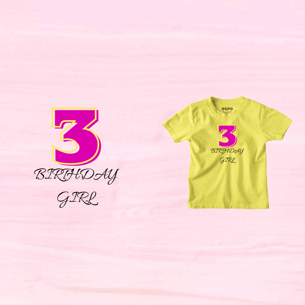 3 Birthday Theme Kids T-shirt