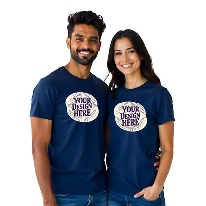 Your Design Here - Upload your Design Couple Tshirts