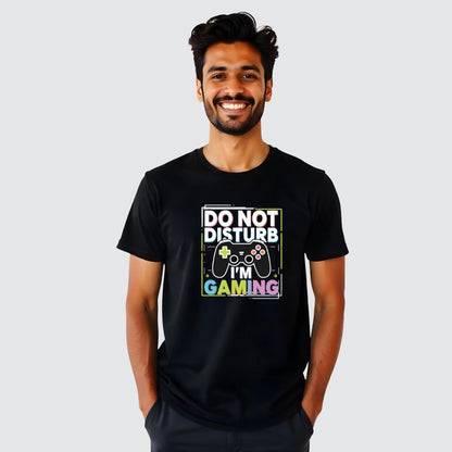 Do not disturb I'm gaming - Men's Casual Tees Customised