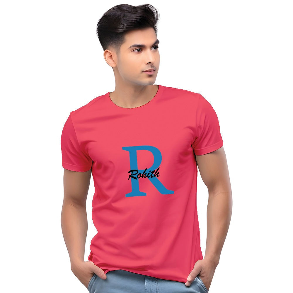   Customised Initial Men Casual T-Shirt
