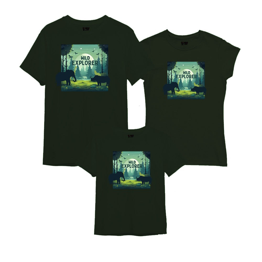 Wild explorerfamily tshirt set