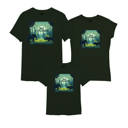 Wild explorerfamily tshirt set