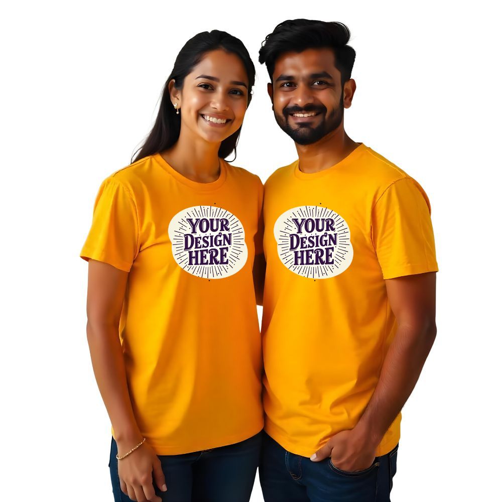 Your Design Here - Upload your Design Couple Tshirts