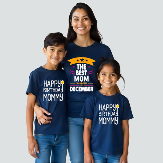 Best Mom are born in custom Month - HBD mommy Birthday Tshirs for Mom