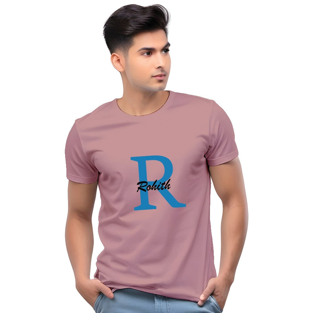   Customised Initial Men Casual T-Shirt
