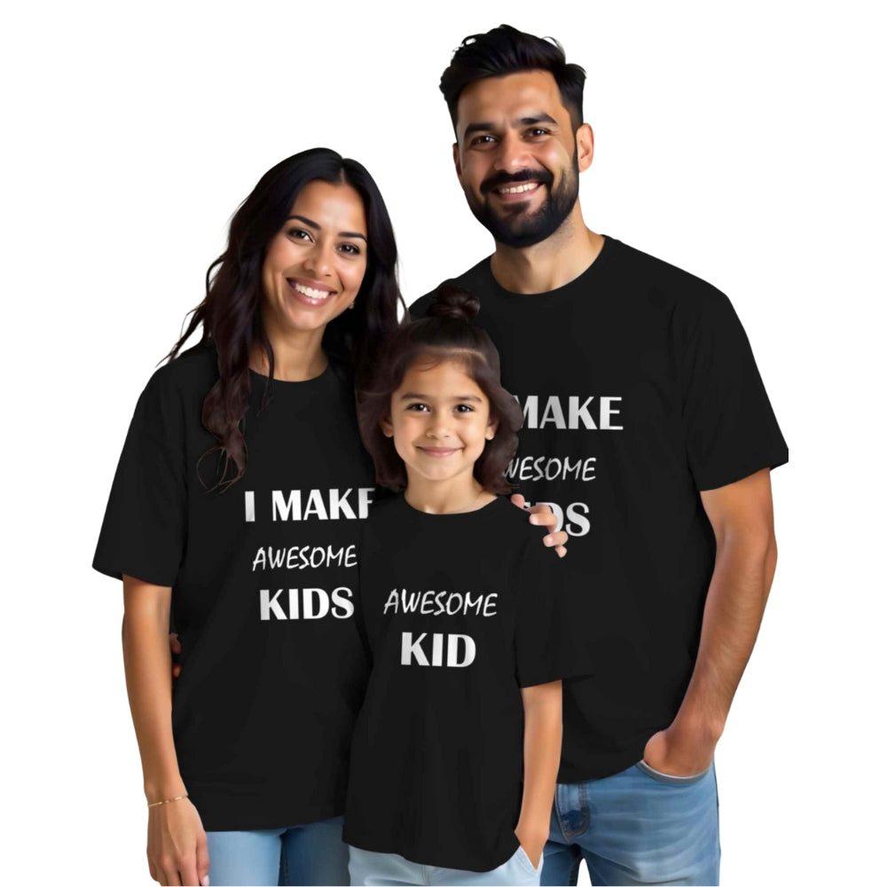 I make awesome kids Family Funny Matching Tshirts set