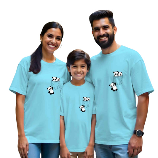 Pocket Panda Family Matching Tshirts