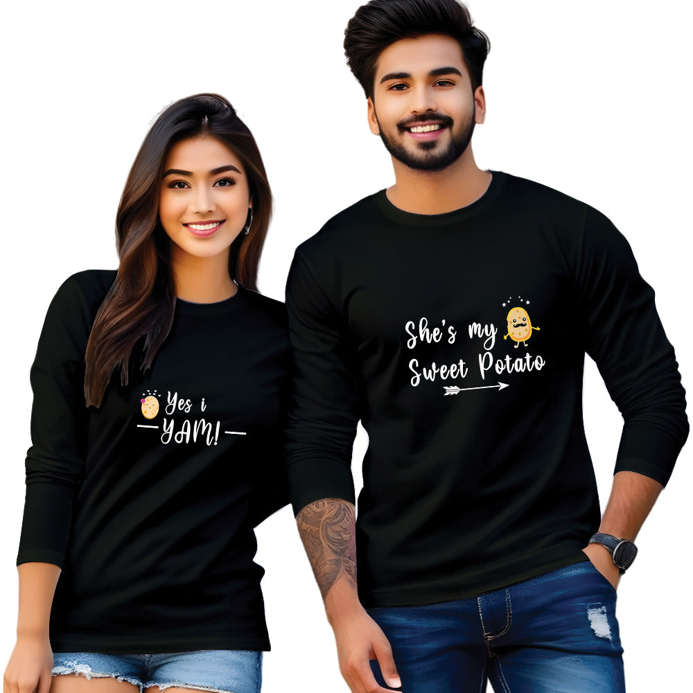 couple print t shirt for online