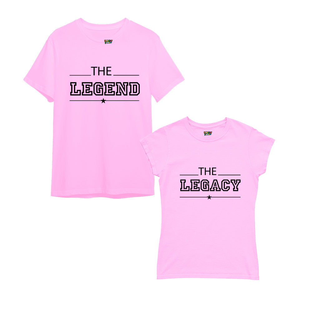 dad daughter tshirt pink