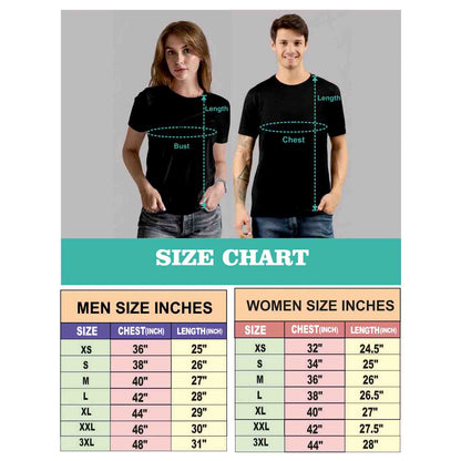 Mr & Mrs Half Sleeve Couple Print T Shirt