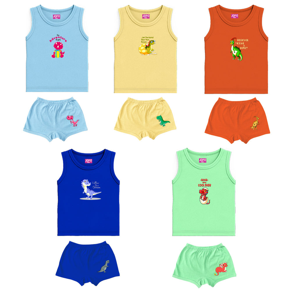 Dino Theme Printed Vest Bloomers