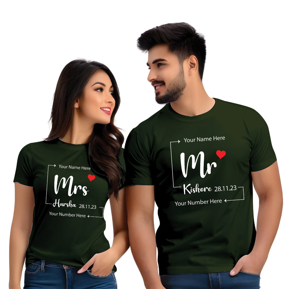 couple t shirt for pre wedding