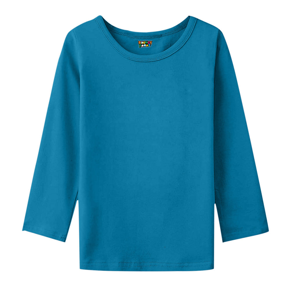 long sleeve t shirt with different coloured sleeves indigoblue