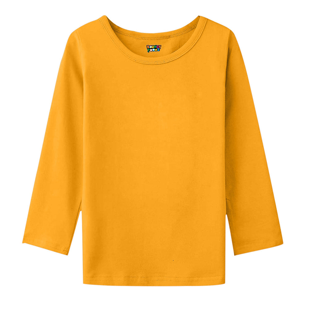 mustard long sleeve t shirt for ladies