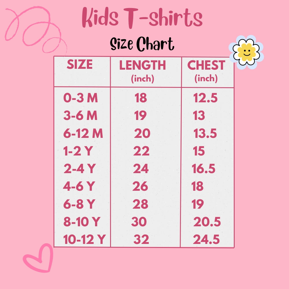 kids size chart