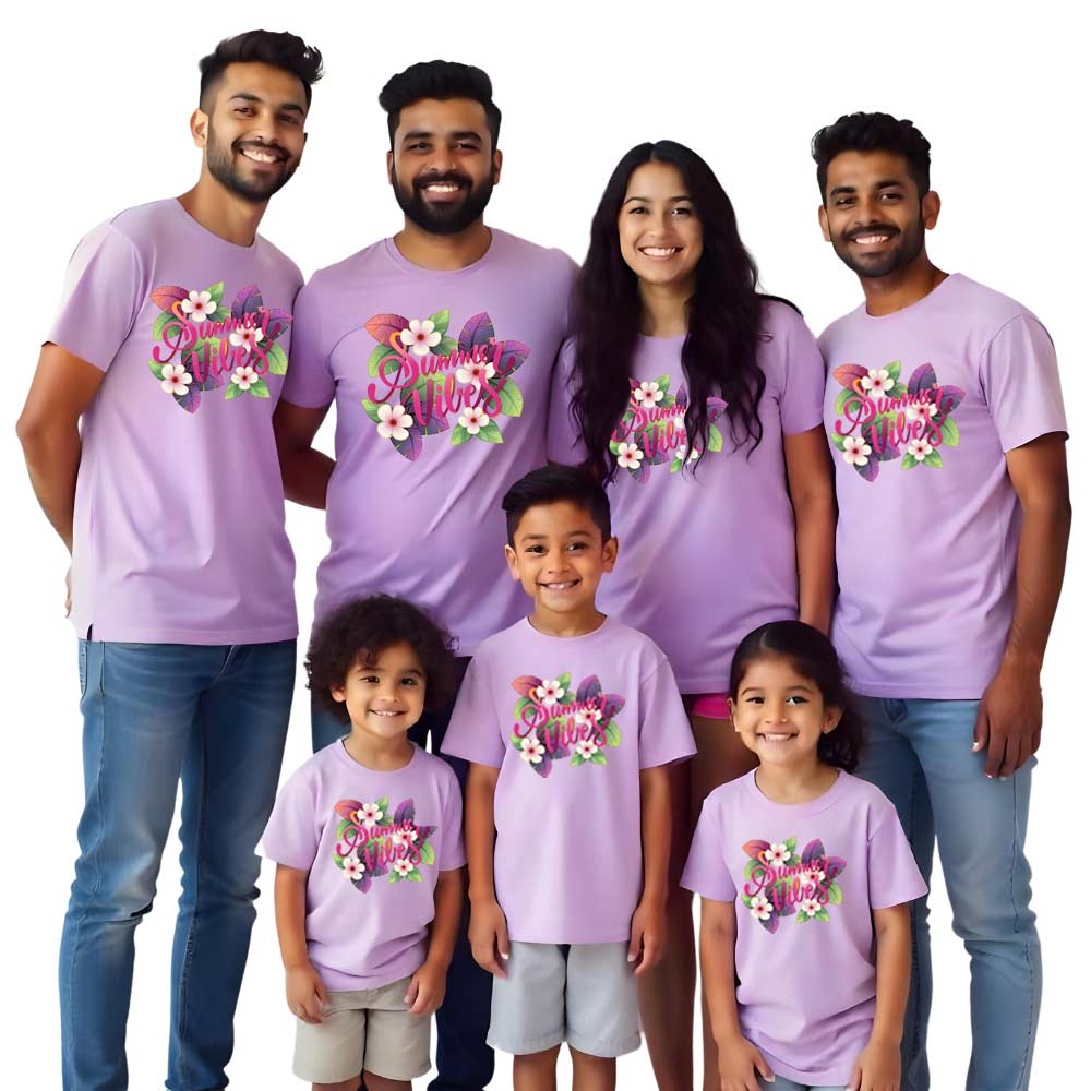 Summer Vibes Family Matching Tshirts