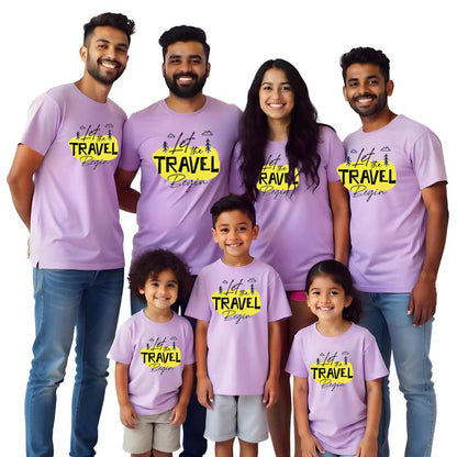 Let the Travel Begins Family Matching Tshirts