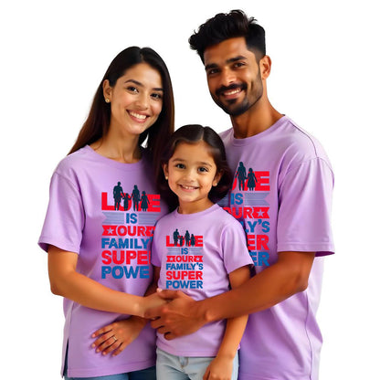 Love is our Familys SuperPower Matching Family Tshirts